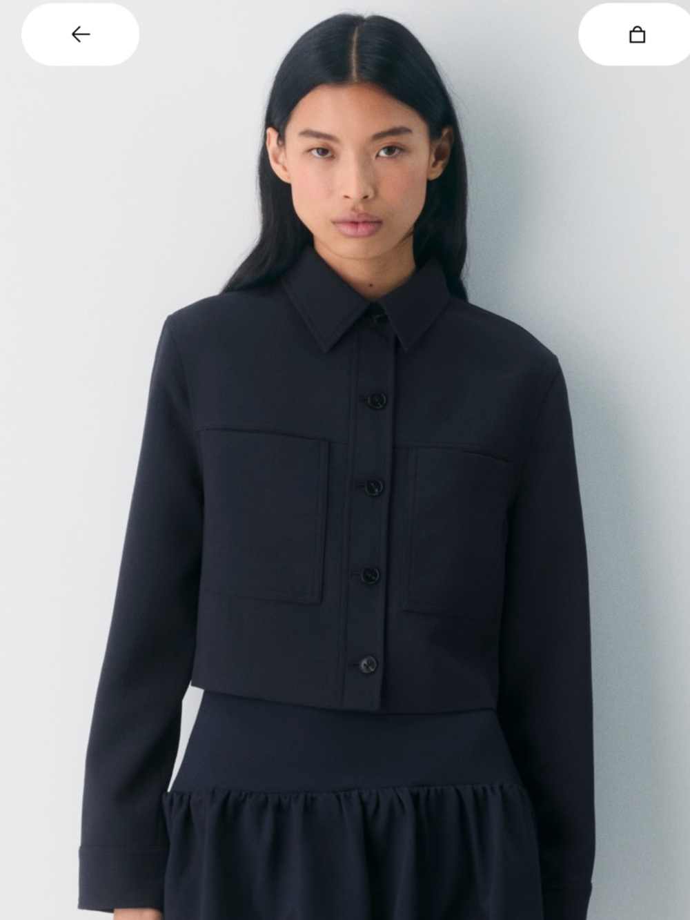 Little cropped Jacket Navy- Crepette
